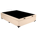 Ver imagem 3 de Cama Box Baú Casal Sintético Bege 138x188