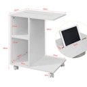 Ver imagem 2 de Suporte para Sofá Lateral com Rodízios Laerte 100% Mdf Woodcore