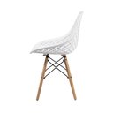 Ver imagem 5 de Conjunto Mesa Redonda Eames Madeira 90cm + 4 Cadeiras Kaila Dsw Sala Cozinha Jantar La Mobilia