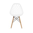 Ver imagem 4 de Conjunto Mesa Redonda Eames Madeira 90cm + 4 Cadeiras Kaila Dsw Sala Cozinha Jantar La Mobilia