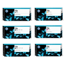 Ver imagem 1 de Cartucho Hp 730 Plotter 6 Cores Kit P2v71a Hp T1600 T1700 Original 300ml
