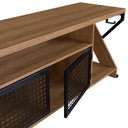 Ver imagem 5 de Rack Industrial 160cm Tv 60 com Led P1033 Mell Pp Milani Store Mell