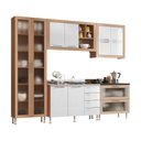 Ver imagem 2 de Armário de Cozinha Ditália Aspen 5 Peças Carvalho/Branco A10