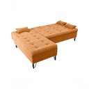 Ver imagem 2 de Sofá Cama com Chaise 3 Lugares 2,00 Mts Nice Matrix Mostarda