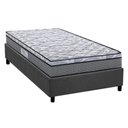 Ver imagem 1 de Conjunto Box Solteiro: Colchão Espuma Herval D60 / Ag65 Perpetual + Base Crc Suede Gray (88x188)