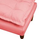 Ver imagem 2 de Poltrona de Amamentação Lara Reclinável com Puff Suede Rosa 71cm