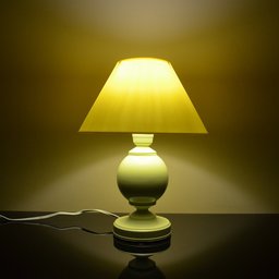 Abajur Infantil Ball Menina Menino Luminária para Quarto de Bebê Amarelo Claro - 4