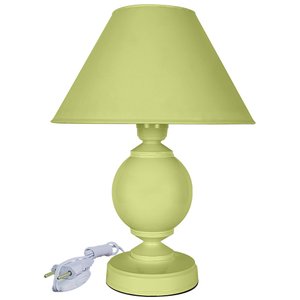 Abajur Infantil Ball Menina Menino Luminária para Quarto de Bebê Amarelo Claro