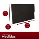 Ver imagem 4 de Cabeceira Casal Estofada para Cama Box Dália Suede Marrom