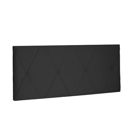 Cabeceira Painel Aquilla Para Cama Box King 195 cm Suede Preto - D’Rossi