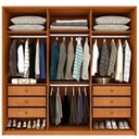Ver imagem 4 de Guarda Roupa Casal 6 Portas 6 Gavetas 201cm Dubai Yescasa Marrom/Cinamomo