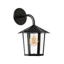 Ver imagem 1 de Arandela Blumenau Colonial Sextavada Vidro Liso E27 Bivolt Preto Fosco