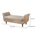 Ver imagem 2 de Divan Barcelona 1,30 Linho Bege Claro Grupo 1- 1/24 - Atraente Móveis - Cor: Bege