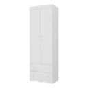 Ver imagem 2 de Guarda-roupa Infantil 62cm 2 Portas e 2 Gavetas Realeza Multimóveis Mp4451 Branco