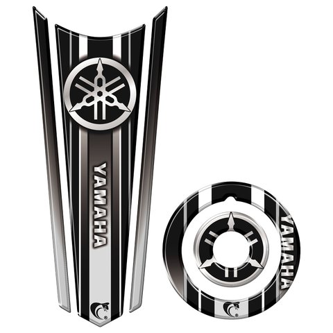 Adesivo Resinado Gravata Tanque e Bocal Moto Yamaha