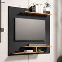 Ver imagem 1 de Painel Osiris para Tvs de até 32" com 3 Praleteiras Moderno:preto