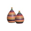 Ver imagem 1 de Dupla Vasos de Mesa Decoração em Cerâmica Mimo Colorido