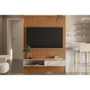 Ver imagem 5 de Módulo Nicho 140cm P/ Painel de Sala Nature/off White - Linea Brasil