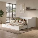 Ver imagem 7 de Bicama Duo Sofá Madeira Cama Auxiliar Solteiro:Branco