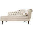 Ver imagem 5 de Kit Diva Recamier Diana 140cm Lado Esquerdo e 02 Poltronas Classic Suede Bege - ADJ Decor
