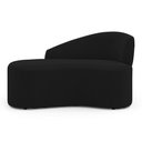 Ver imagem 1 de Namoradeira Compacta Decorativa Orgânica Auren 100cm Suede Preto - Desk Design