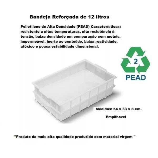 Bandeja Açougue 12 L Câmera Fria 54x33x8 Cm ( 4 Und. ) - 2