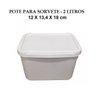 Pote Para Sorvete 2 Litros Com Tampa ( Kit com 60 Und ) - 2