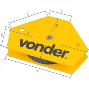Esquadro magnético hexagonal para soldador 10 kg Vonder