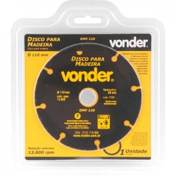 Disco de Corte para Madeira 110 Mm Dmv 110 Vonder - 3