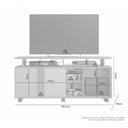 Ver imagem 3 de Rack Hermes TV 58" 136,5cm MDP Porta de Correr Off White Hermès Paris