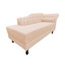 Ver imagem 1 de Recamier Decorativo Divã Styllus Lado Esquerdo Couro Bege
