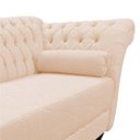 Ver imagem 3 de Recamier Decorativo Divã Styllus Lado Esquerdo Couro Bege