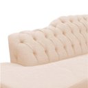 Ver imagem 2 de Recamier Decorativo Divã Styllus Lado Esquerdo Couro Bege