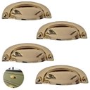 Ver imagem 1 de Puxador Concha Dourado Stilo Gruppa 64mm 4 Unidades