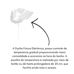 Chuveiro Ducha Futura Eletrônica 127v 5500w Lorenzetti - 2