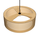 Ver imagem 3 de Luminária Pendente Vênus Modelo Ripado -:MDF CRU