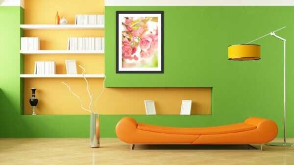Quadro Decorativo Flores Natureza Paisagens Salas Interiores Com Moldura Decorações - 2