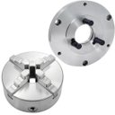Ver imagem 1 de Placa P/ Torno Univ. 200mm 4 Castanhas + Flange Camlock P/ Torno Romi S20