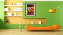 Ver imagem 2 de Quadro Decorativo Banco Árvore Natureza Paisagens Salas Interiores Com Moldura Decorações