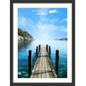 Quadro Decorativo Natureza Paisagem Mar Ponte Praia Salas Com Moldura - 1