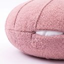 Ver imagem 7 de Capa Almofada Redonda Bouclé Drapeada 40cm Decorativa, Zíper Invisível Diversas Cores Cor:Rose