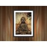 Quadro Decorativo Budismo Buda Religiosidade Chácras Decorações Interiores Com Moldura - 1
