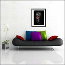 Ver imagem 3 de Quadro Decorativo Abstrato Caveira Salas Quartos Interiores Com Moldura Decorações
