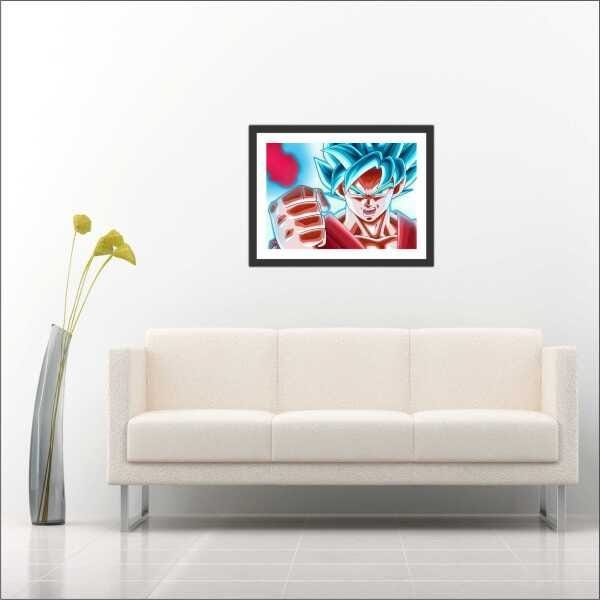 Quadro Decorativo Desenho Dragon Ball Anime Salas Quartos Decorações Com  Moldura T0018 : : Casa