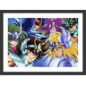 Quadro Decorativo Cavaleiros Dos Zodiaco Anime Desenho Salas Decorações Interiores Com Moldura - 1