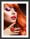 Ver imagem 1 de Quadro Decorativo Salão De Beleza Maquiagem Fashion Hair Manicure Decorações Interiores Com Moldura