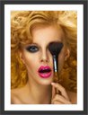 Ver imagem 1 de Quadro Decorativo Salão De Beleza Maquiagem Cabelereira Com Moldura