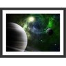 Quadro Decorativo Galáxia Universo Planetas Espaço Cosmos Estrelas Com Moldura - 1