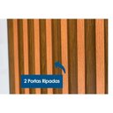 Ver imagem 5 de Guarda Roupa Casal 6 Portas e 4 Gavetas Denver Naturale - Rufato