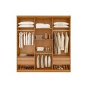 Ver mais imagens de Guarda Roupa Casal 6 Portas e 4 Gavetas Denver Naturale - Rufato